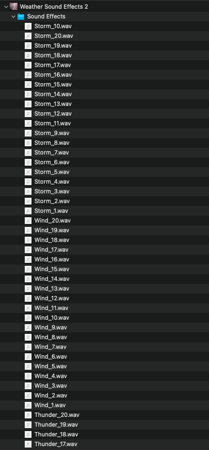 Weather Sound Effects 2