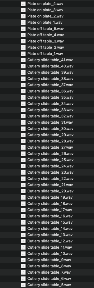 Dining Sound Effects