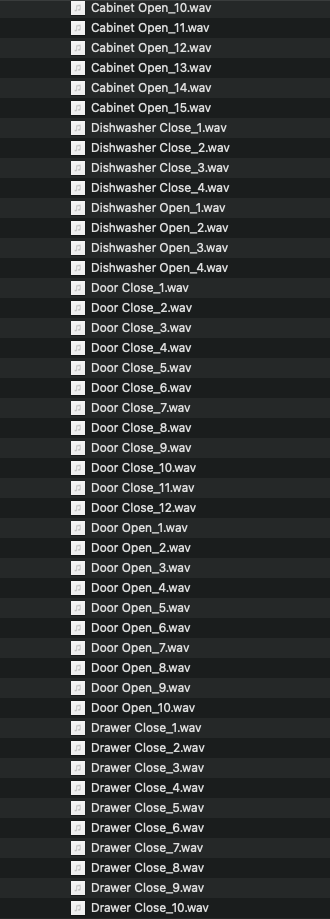 Open and Close Sound Effects