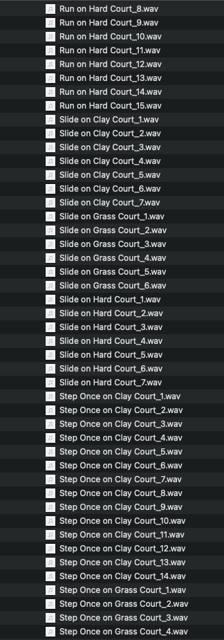 Tennis Sound Effects