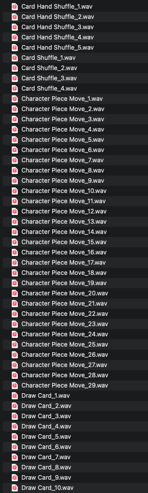 Board Game Sound Effects