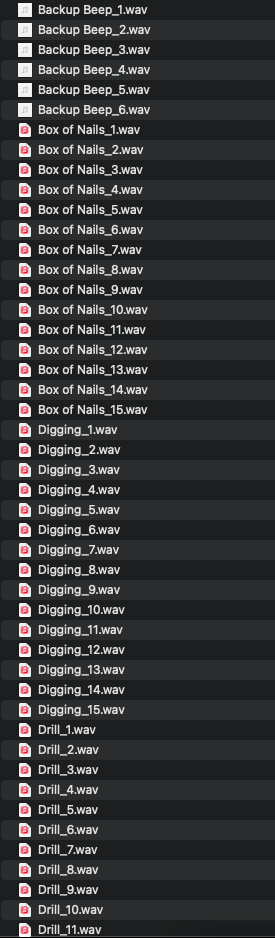 Construction Sound Effects
