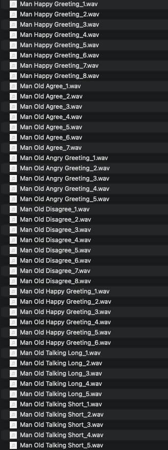 Character Mumble Voices