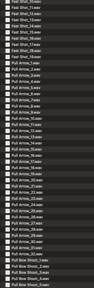 Archery Sound Effects