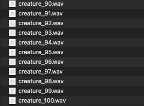 Imaginary Creature SFX