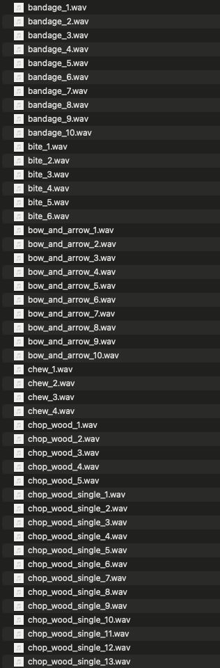 Survival Sound Effects 2
