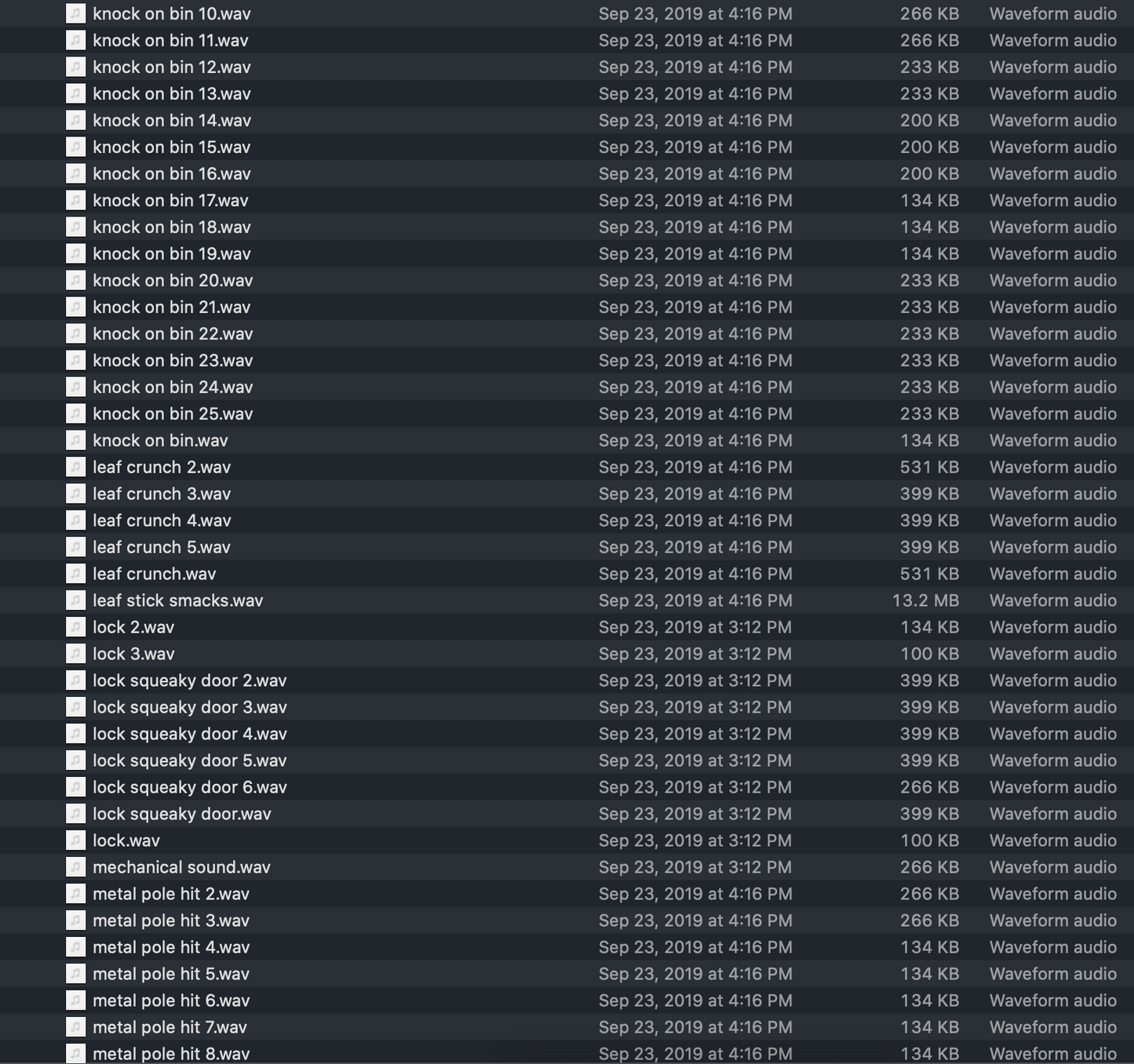 Foley Sound Effects Pack