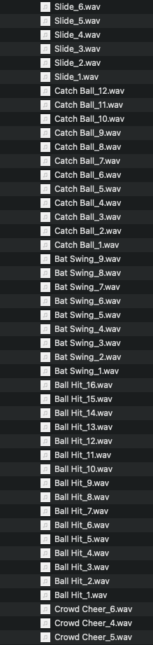 Baseball Sound Effects