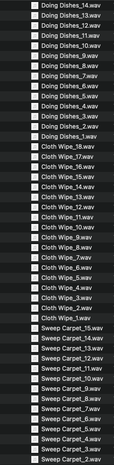 Cleaning Sound Effects