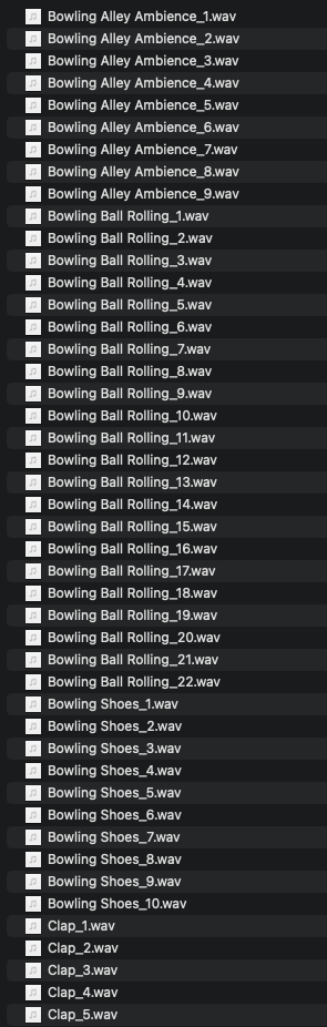 Bowling Sound Effects