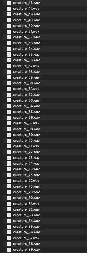 Imaginary Creature SFX